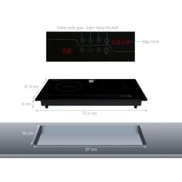 Thumbnail Bếp Điện Từ Whirlpool Cảm Ứng Trượt Dài 73cm ACH7324/BLV - Bảo Hành 2 Năm 3
