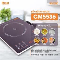 Thumbnail Bếp hồng ngoại cảm ứng 2000W COMET - CM5536 1