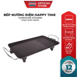 Thumbnail Bếp nướng điện SUNHOUSE Happy Time HTD4606 - Mặt chống dính - ĐIều chỉnh núm xoay - Bảo hành 12 tháng 1