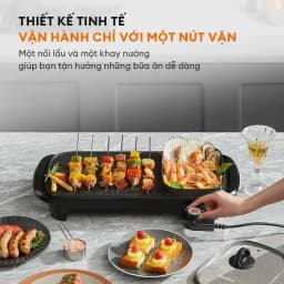 Thumbnail Bếp nướng lẩu điện đa năng Gaabor EH-M01A nồi lẩu nướng đa năng dung tích 1.7L công suất 1300W 3