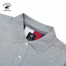 Thumbnail Beverly Hills Polo Club - Áo polo Ngắn tay Nam Regular Fit Xám Melange Trơn -  BHPC PMRSS24TL004 1