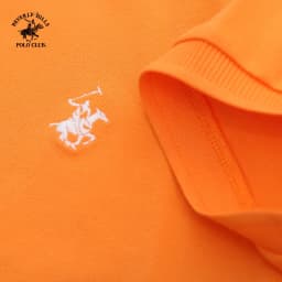 Thumbnail Beverly Hills Polo Club - Áo polo Ngắn tay Nam Regular Fit Cam Trơn -  BHPC PMRSS24TL001 2