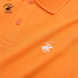 Thumbnail Beverly Hills Polo Club - Áo polo Ngắn tay Nam Regular Fit Cam Trơn -  BHPC PMRSS24TL001 3