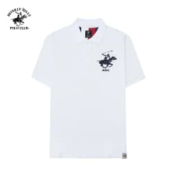 Thumbnail Beverly Hills Polo Club - Áo polo Ngắn tay Nam Regular Fit Trắng Trơn -  BHPC PMRSS24TL008 1