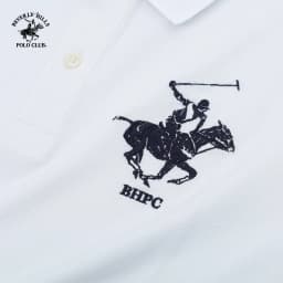 Thumbnail Beverly Hills Polo Club - Áo polo Ngắn tay Nam Regular Fit Trắng Trơn -  BHPC PMRSS24TL008 3