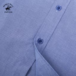 Thumbnail Beverly Hills Polo Club-Áo sơ mi ngắn tay Nam Slim Fit Xanh dương Trơn-CMSSW23TL004 3