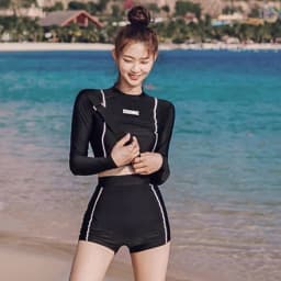 Thumbnail Bikini Đùi LUHAZO Quảng Châu Đồ Bơi Nữ Dài Tay Chất Đẹp Co Giãn Thoải Mái 2355 D9T2 1