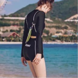 Thumbnail Bikini Đùi LUHAZO Quảng Châu Đồ Bơi Nữ Dài Tay Chất Đẹp Co Giãn Thoải Mái 2355 D9T2 3