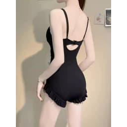 Thumbnail Bikini LUHAZO Liền Thân Đính Hoạ Tiết Hồ Điệp Có Đệm Ngực Freesize (<55kg) màu đen đồ bơi 1 mảnh đi biển  9162 2