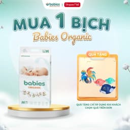 Thumbnail Bỉm Dán/Bỉm Quần Babies Organic Thương Hiệu Việt, Siêu Mềm Mịn, Thấm Hút 1500ml, Đủ Size NB/S/M/L/XL/2X/3XL 1