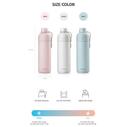 Thumbnail Bình giữ nhiệt có quai xách Lock&Lock Belt Bottle 490ml - LHC4267 (3 màu) 3