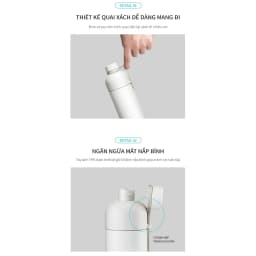 Thumbnail Bình giữ nhiệt có quai xách Lock&Lock Belt Bottle 490ml - LHC4267 (3 màu) 4