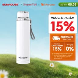 Thumbnail Bình giữ nhiệt Flexi 720 ml Sunhouse KS-TU720 - Inox 304 - Giữ nóng & lạnh tới 6h - Quai xách mềm tiện lợi 1