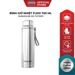 Thumbnail Bình giữ nhiệt Flexi 720 ml Sunhouse KS-TU720 - Inox 304 - Giữ nóng & lạnh tới 6h - Quai xách mềm tiện lợi 3