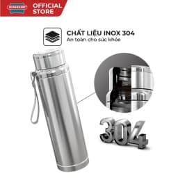 Thumbnail Bình giữ nhiệt Flexi 720 ml Sunhouse KS-TU720 - Inox 304 - Giữ nóng & lạnh tới 6h - Quai xách mềm tiện lợi 4