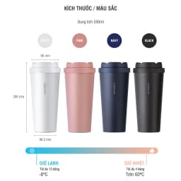 Thumbnail Bình giữ nhiệt Lock&Lock Energetic one-touch thép không gỉ 316L 550ml và 400ml - LHC3249 (4 màu) 3