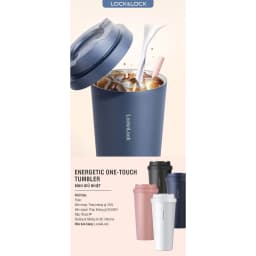 Thumbnail Bình giữ nhiệt Lock&Lock Energetic one-touch thép không gỉ 316L 550ml và 400ml - LHC3249 (4 màu) 4