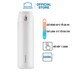 Thumbnail Bình giữ nhiệt Lock&Lock Feather Light One Touch 500ml LHC3257 (4 màu) 4