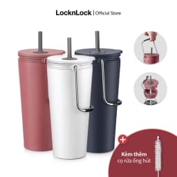 Thumbnail Bình giữ nhiệt Lock&Lock Bucket Tumbler W/Straw 540ml có ống hút LHC4268 (3 màu) 1