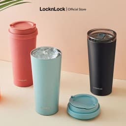 Thumbnail Bình giữ nhiệt Lock&Lock có 2 nắp thay thế New Clip Tumbler 540ml LHC4279 (3 màu) 1