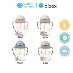 Thumbnail Bình nước b.box chất liệu PPSU 360 độ có van chống sặc và tay cầm cho bé tập uống nước 240ml 1