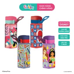 Thumbnail Bình Nước Disney Nút Bấm 550ml Nhân Vật Hoạt Hình 1