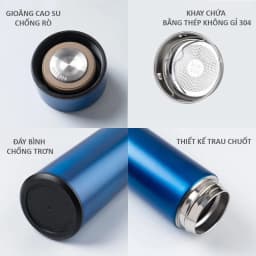 Thumbnail Bình nước giữ nhiệt cao cấp BioGastro IBS hiển thị nhiệt độ màn hình LED 3