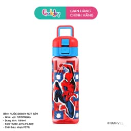 Thumbnail Bình Nước Nhựa Tritan Disney Hình Nhân Vật Siêu Anh Hùng Marvel Cho Bé 4