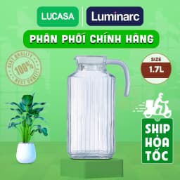 Thumbnail Bình Nước Thủy Tinh Luminarc Quadro 1.7L - L2668 | Phân Phối Chính Hãng 1