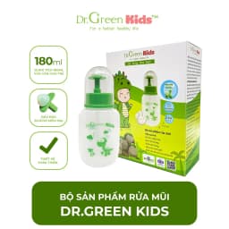 Thumbnail Bình rửa mũi cho trẻ em Dr.Green Kids | 30 gói muối biển | Đầu rửa silicon | viêm mũi | viêm xoang 2