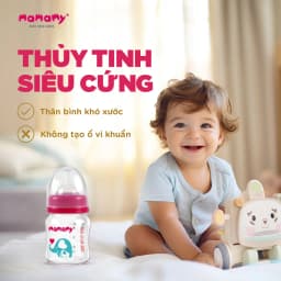 Thumbnail Bình sữa cao cấp Mamamy cho bé dung tích 120ml, 240ml chất liệu thuỷ tinh siêu cứng, chống sặc và đầy hơi 3