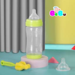 Thumbnail Bình sữa cổ hẹp cho bé Bebu bằng nhựa Tritan kháng khuẩn (200ML) 1