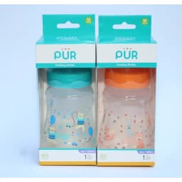 Thumbnail Bình sữa cổ rộng đáy bầu Pur 250ml (có sẵn núm M cho bé 3-6th) 3