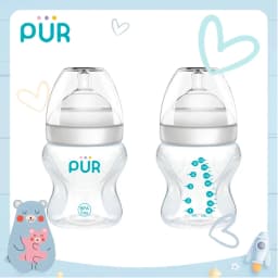 Thumbnail Bình sữa cổ rộng Pur Advanced Plus 150ml, có sẵn 1 núm size S (0-3th) trong bình 1