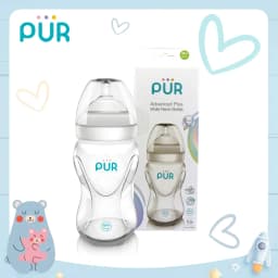 Thumbnail Bình sữa cổ rộng Pur Advanced Plus 250ml, có sẵn 1 núm size M (3-6th) trong bình 3