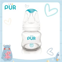 Thumbnail Bình sữa cổ thường Pur Advanced 60ml có sẵn 1 núm size S (0-3th) trong bình 1