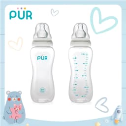 Thumbnail Bình sữa cổ thường Pur - Comfort Feeder  (Anti-colic Feeding bottle) 250ml (có sẵn 1 núm L=F cho bé trên 6th trong bình) 1