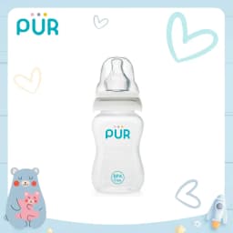 Thumbnail Bình sữa cổ thường Pur - Comfort Feeder 120ml  (Anti-Colic Feeding bottle), có sẵn 1 núm size M trong bình 1