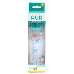 Thumbnail Bình sữa cổ thường thân thon Feeding 250ml, có sẵn 1 núm size M trong bình 2