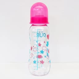 Thumbnail Bình sữa cổ thường thân thon có eo Pur 240ml - màu hồng 2