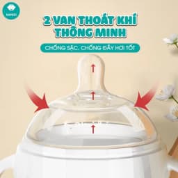 Thumbnail Bình Sữa Kamidi Chất Liệu Silicon Trắng Dung Tích 150ml/250ml 4