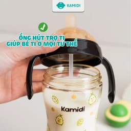Thumbnail Bình Sữa Kamidi Chất Liệu PPSU Họa Tiết Bơ Dung Tích 210ml/300ml 3