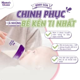 Thumbnail Bình Sữa Mama's Choice Núm Ti Lansinoh Chất Liệu PP, Dung Tích 180ml 240ml, Núm Ty Size S M F 3