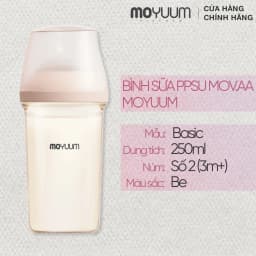 Thumbnail Bình sữa Moyuum PPSU Mov.aa - 250ml - Bản trơn 1