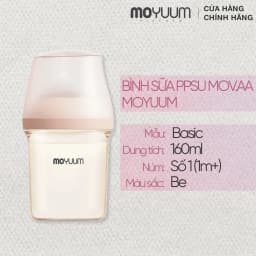 Thumbnail Bình sữa Moyuum PPSU Mov.aa - 160ml - Bản trơn 1