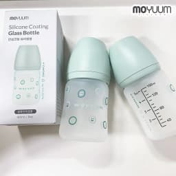 Thumbnail Bình Sữa Moyuum Thuỷ Tinh Tráng Silicone ( 150ml/240ml ) 4