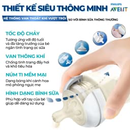 Thumbnail Bình Sữa Philips Avent Cho Bé Sơ Sinh, Bình Sữa Mô Phỏng Tự Nhiên PPSU Chống Đầy Hơi Sặc Sữa 4