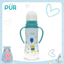 Thumbnail Bình sữa PP cổ thường có quai Pur 250ml, có sẵn 1 núm size L trong bình 1