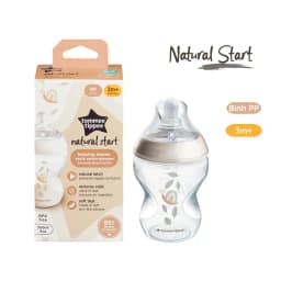 Thumbnail Bình Sữa PP Ty Siêu Mềm Tự Nhiên Tommee Tippee Natural Start 260ml, Núm Ty Của Bình 3-6 Tháng - Hoạ Tiết 2