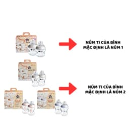 Thumbnail Bình Sữa PP Ty Siêu Mềm Tự Nhiên Tommee Tippee 150ml, 260ml, 340ml, Set Đôi, Nhiều Size, Được Mua Kèm Thêm 01 Núm Ty 3